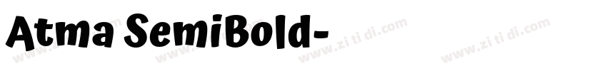 Atma SemiBold字体转换 Atma SemiBold字体转换